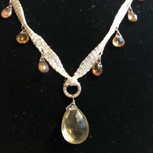 Gorgeous lemon quartz necklace